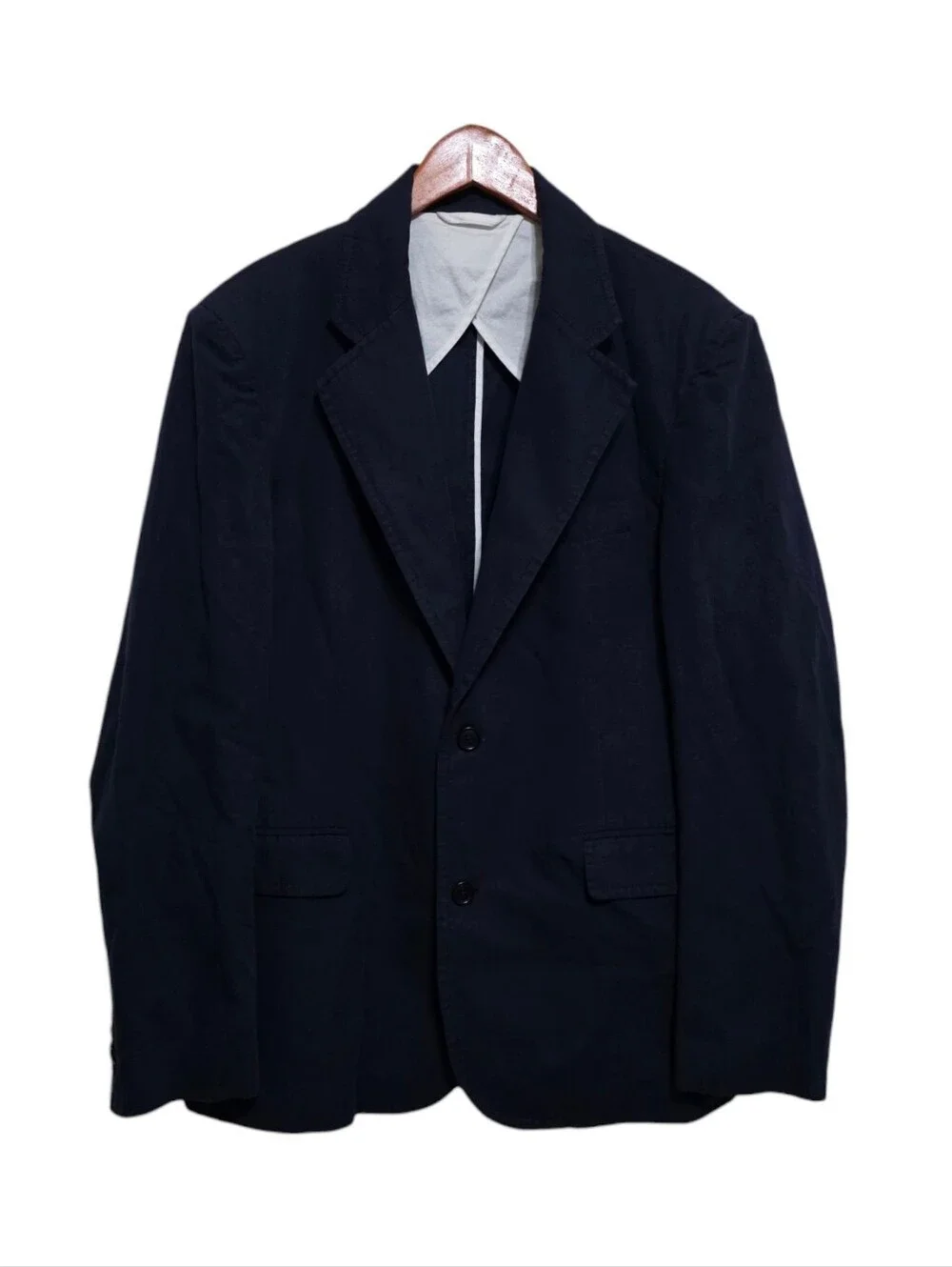 Alex Mill Grant Cotton Twill Blazer in Midnight Blue Size Large